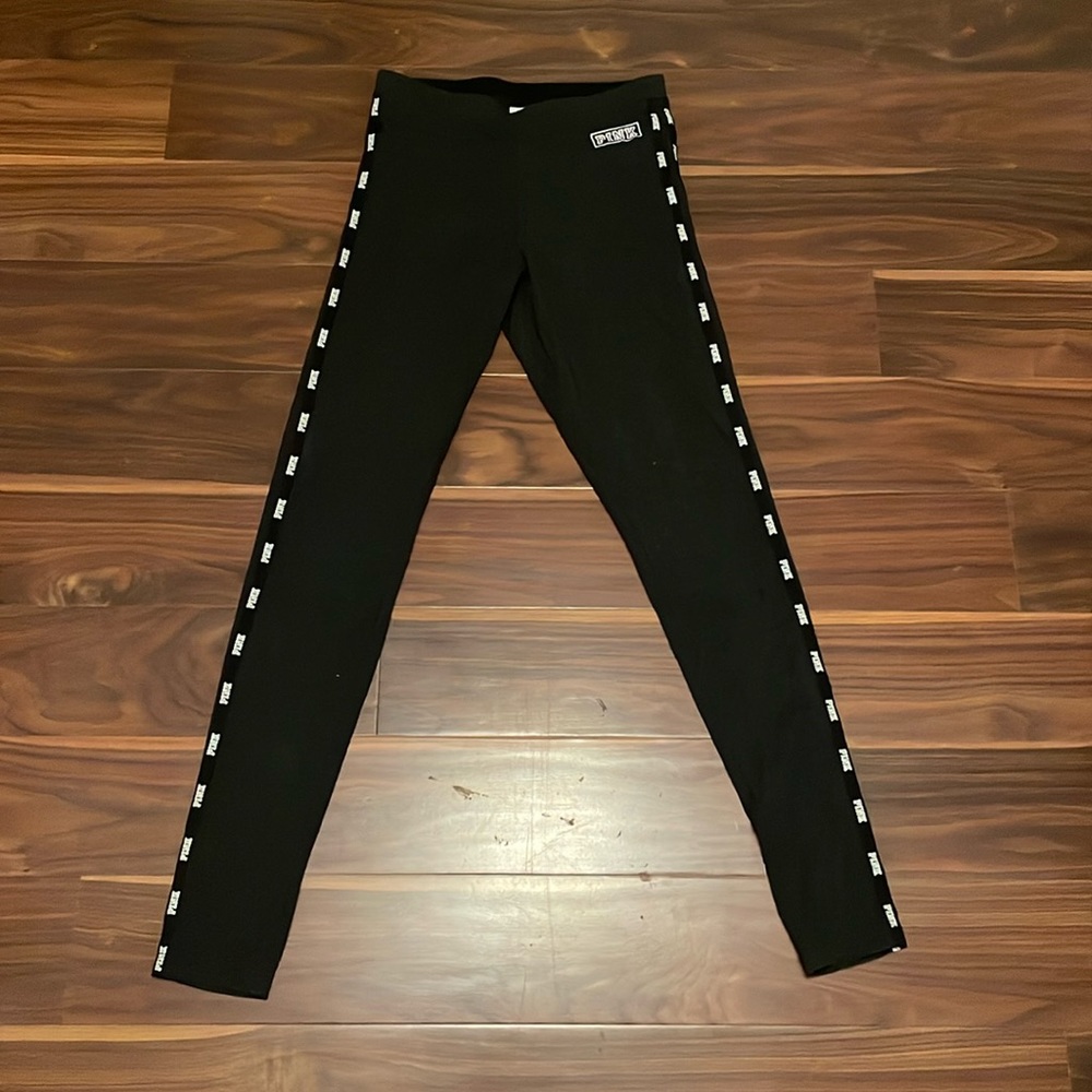 Victorias Secret Pink lounge gray logo leggings size XS